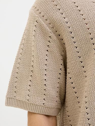 JACK & JONES Jorparos Knit Easter Ss Crochet Polo – Ansicht 5