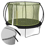 HyperMotion Trampolina Ogrodowa dla Dzieci 3+, Trampolina z Drabinką i Siatką Wewnętrzną do Domu i Ogrodu, Wyposażenie Placu Zabaw dla Dzieci, Dziecięca Trampolina, Podwójne Nóżki, 366 cm 12FT