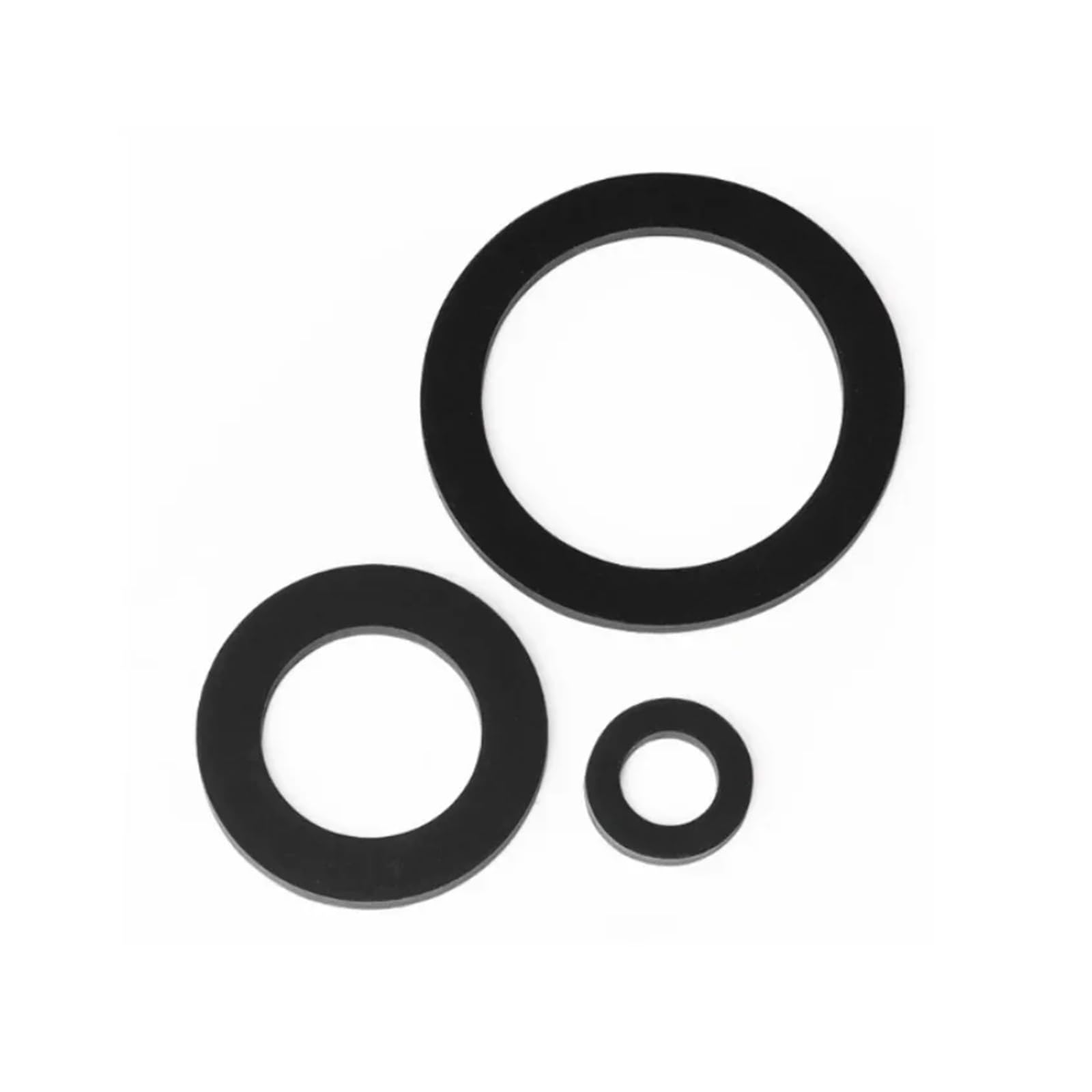 Arandela Plana Negra, Juntas de Goma de 2-42mm, Arandelas de Sellado antiaceite, Junta tórica Impermeable, amortiguadora for Grifo, tubería, Manguera de Agua(42x56x3mm-10pcs)