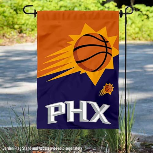 Drapeau de jardin Phoenix Suns double face pour extérieur de maison - 2