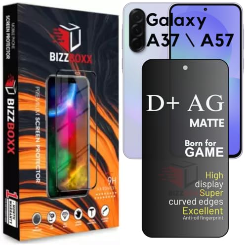 Image of D+ AG Matte Tempered Glass Screen Guard Protector Compatible With Samsung A37 | A57 5G Anti Fingerprint Gaming Special Temper With Camera Cut (Sam A37 /A57-6.7 Inch)- Pack of 1