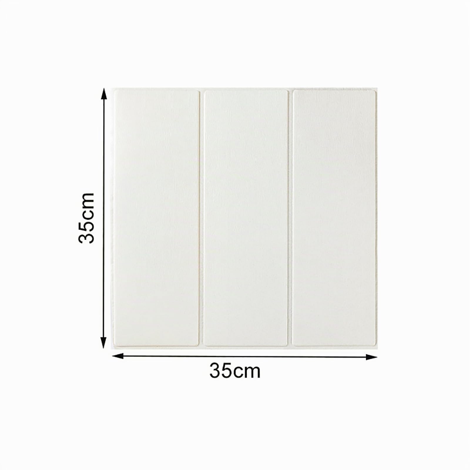 40 Paneles de Pared 3D Blancos autoadhesivos con diseño de Madera, Impermeables, con Adhesivo de Espuma Suave y veta Original, Ideales para Revestimiento de techos, 35 x 35 cm.