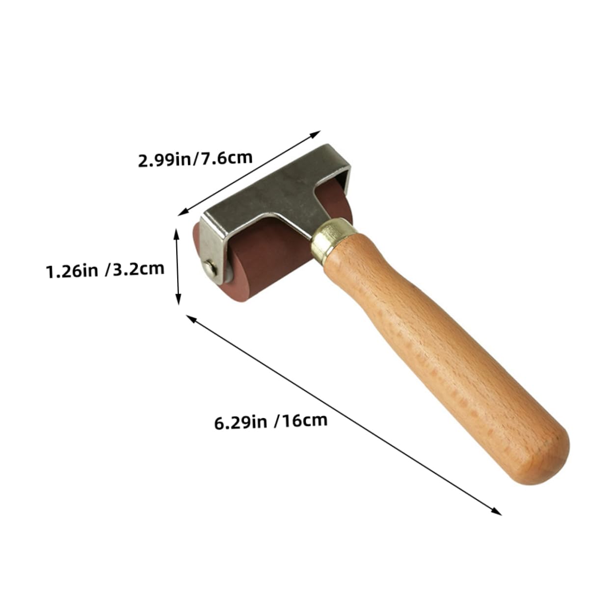 DOITOOL Printmaking Tool Sticky Rollers Painting Soft Washable Printing Tool Rubber Roller for Printmaking Printing Ink Roller Stamping Ink Roller for Printing Stamping Roller Wood