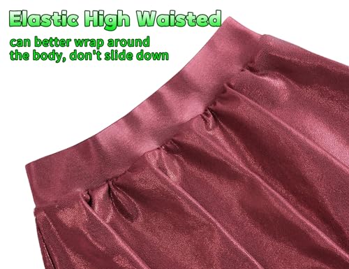 Image of Gnainach Girls Skorts High Waist Athletic Skirts with Shorts Stretchy Activewear for Teens Kids Performance Tennis