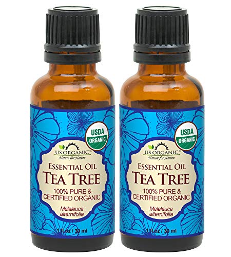 Tea Tree Essential Oil, 100% Pure & Organic, 30 ml (2 pack) by US Organic