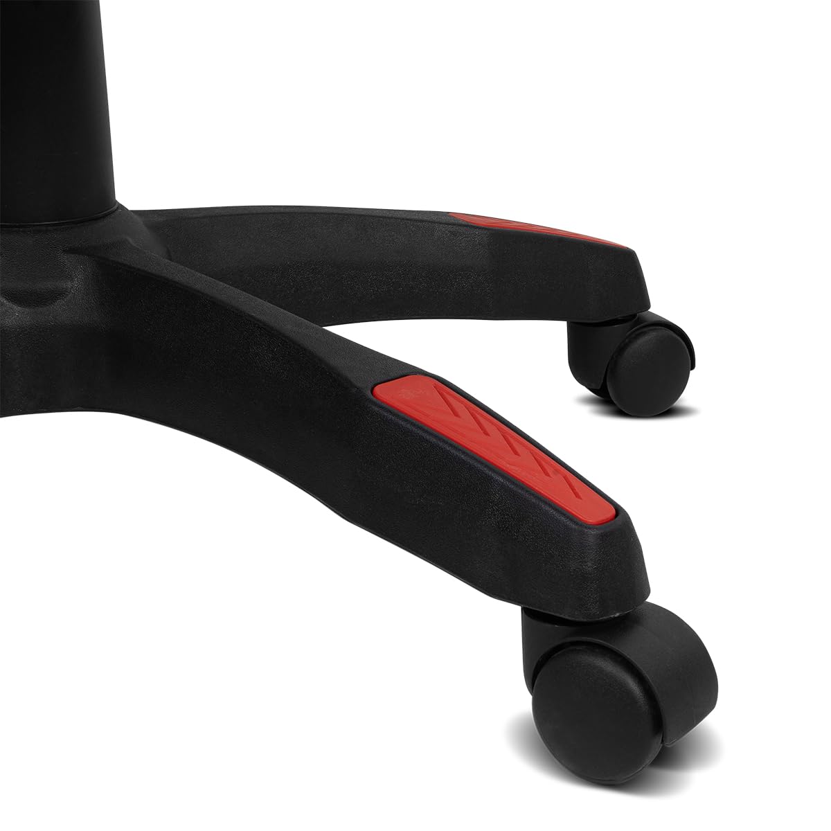 DRIFT GAMING DR35 – Profesjonalny ergonomiczny fotel gamingowy z podparciem lędźwiowym i regulowanymi podłokietnikami 2D, odchylany 135°, ciche koła, tapicerka ze skóry syntetycznej, Czarny/Czerwony