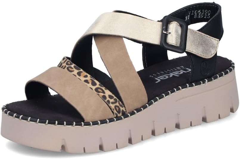 Rieker Women's Wedge Sandals V1063, Women's Sandals