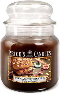 Price's - Chocolate Truffle Medium Jar Candle - Rich, Smooth, Quality Fragrance - Long Lasting Scent - Up to 90 Hour Burn Time
