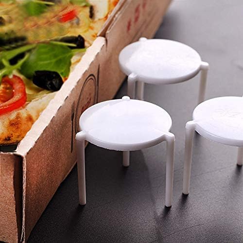 Miniatura 4 de Greenfya 1000uds Mesita De Pizza, Soporte, Guardapizza, Tripode Separación De Pizza Para Llevar Ideal Para Poner En Cajas De Pizza 1000