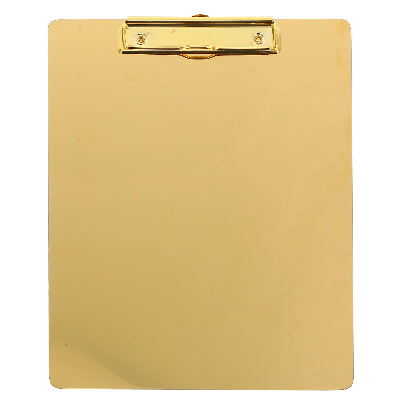 Holibanna Edelstahl Klemmbrett A4 mit Metallclip Tragbares Schreibtablett für Schule und Zuhause Papierhalter mit Dünner Schreibunterlage
