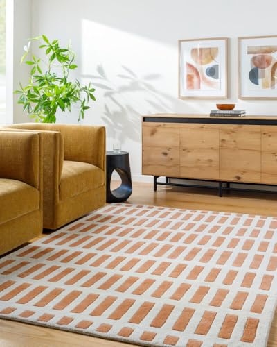 Tapete Moderno Tufted de Lana Hecho a Mano 7x10