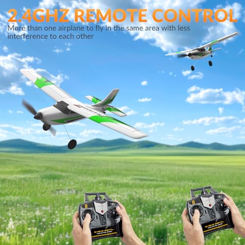 volantexrc RC Plane, Sport Cub S2 3CH Remote Control Plane with Propeller Saver and Xpilot Stabilization System, Ready-to-Fly, 2.4GHZ RC Airplane for Adults, Beginner (Green) - Image 3