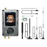 Black PortaPack H4M + HackRF One R10C Signature Kit – 1MHz-6GHz SDR Development Board with 3.2” LCD, Transparent Shell & Antennas for Electronics & Engineering Projects