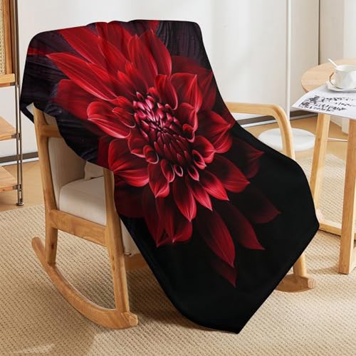 Couverture canapé plaid fleur impression 3D pour réchauffer vos soirées cocooning au salon
