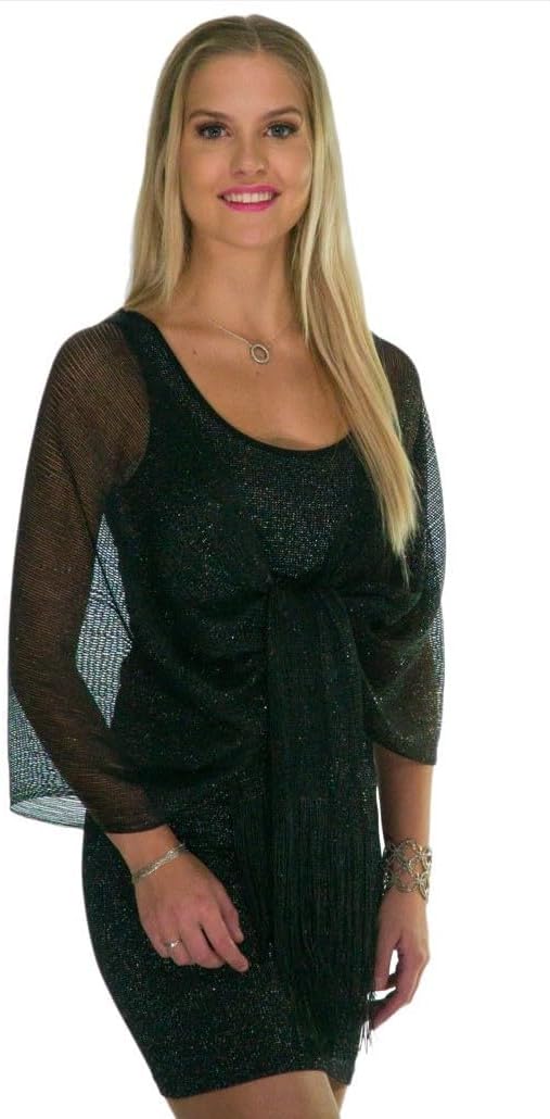 Shawls and Wraps for Evening Dresses, Metallic Glitter Shawls for Women, Sparkling Wedding Giving Shawl Gift