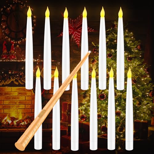 Coovee Velas Mágicas Flotantes con Varita, 12...