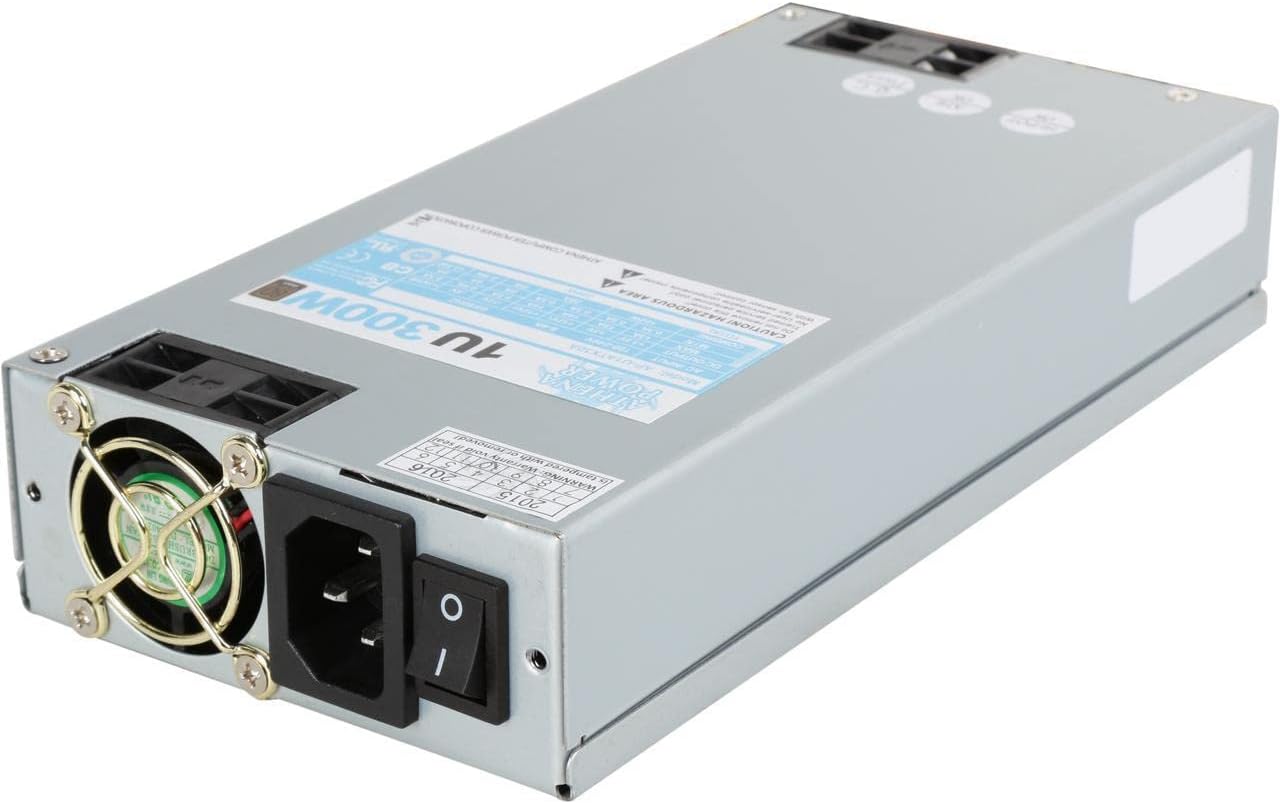 Genuine Power AP-U1ATX30A 1U ATX 325W IPC SATA Power Lead Ready, with Dual (2) Fan