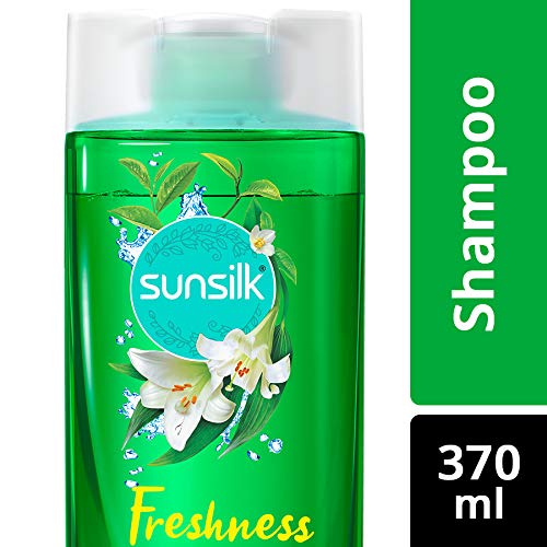 Image of Sunsilk Stunning Black Shine Shampoo, 340 ml And Sunsilk Green Tea & White Lily Shampoo, 370 ml