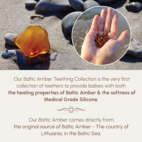 Smooch Amber Infused Penguin Mitten Teething Toys For Babies 0-6 Months,12,18 -Easy To Hold Soft -Durable Penguin Teethers For Babies -Provides Teething Pain Relief -Amber Infused Pacifier Clip #TOP5