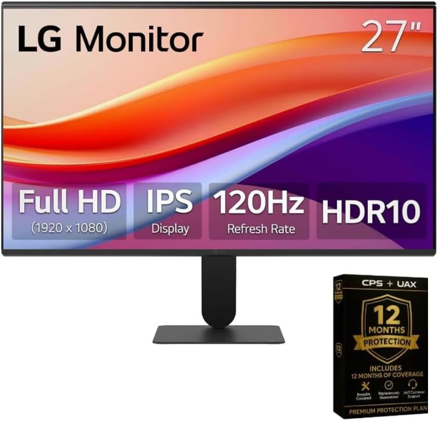 LG 27 Inch IPS FHD (1920 x 1080) 120Hz HDR10 Flicker...