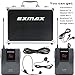EXMAX EX-938 Wireless Headset Microphone Audio Tour Guide System for Church Translation Teaching Travel Simultaneous Interpretation (1 Transmitter 14 Receivers with Black Aluninum Storage Case)