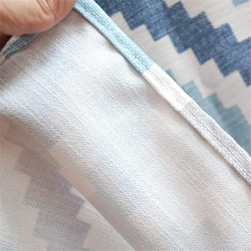 Medias cortinas ocultar desorden en gabinetes con cenefa de cortina de café azul de 90x60 cm 5