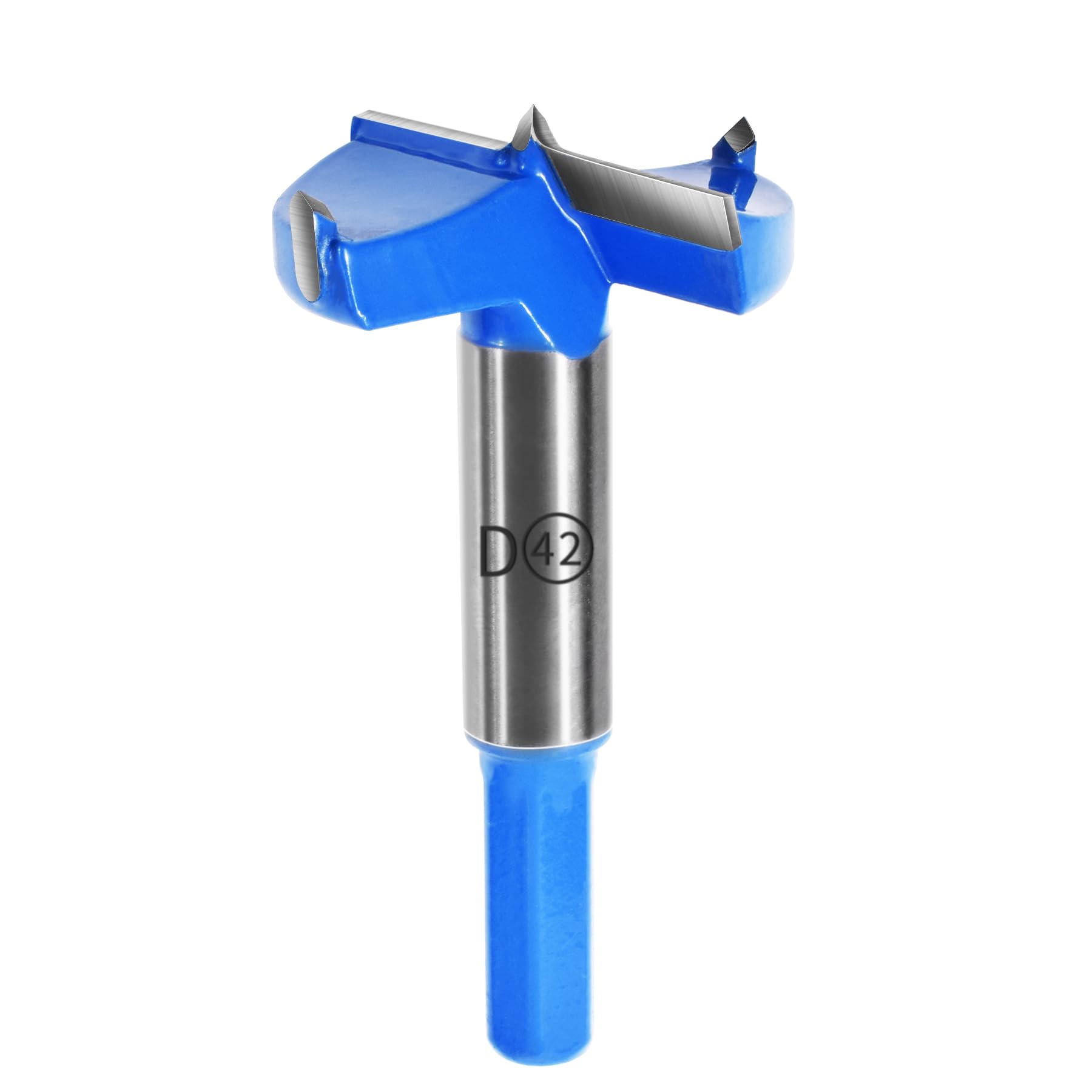 FOCMKEAS 42mm丨1.65 Inch Forstner Drill Bit with Hex Shank Double-Flute Tungsten Carbide Wood Hole Saw for Plastic Hard Wood