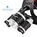 4 Modes LED Headlamp Headlight Flashlight with Zoomable Super Bright T6+2XPE CREE And 2 Rechargeable Batteries, Wall Charger