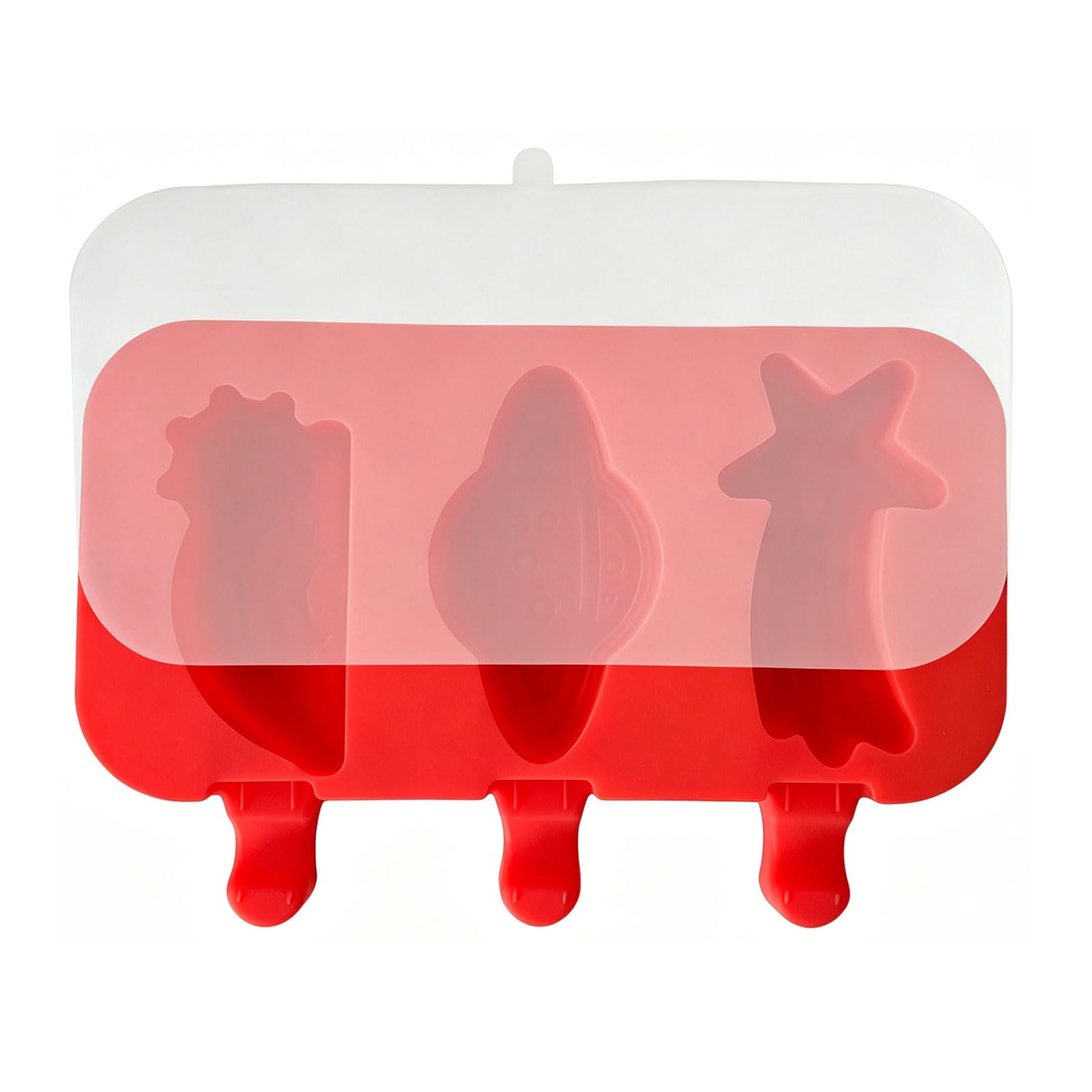 Mekalero Silicone Ice Cream Molds Set Easy Release Design and Fun Shape Popsicles Maker Cheese Stick Dessert Mold Silicone Popsicles Mold