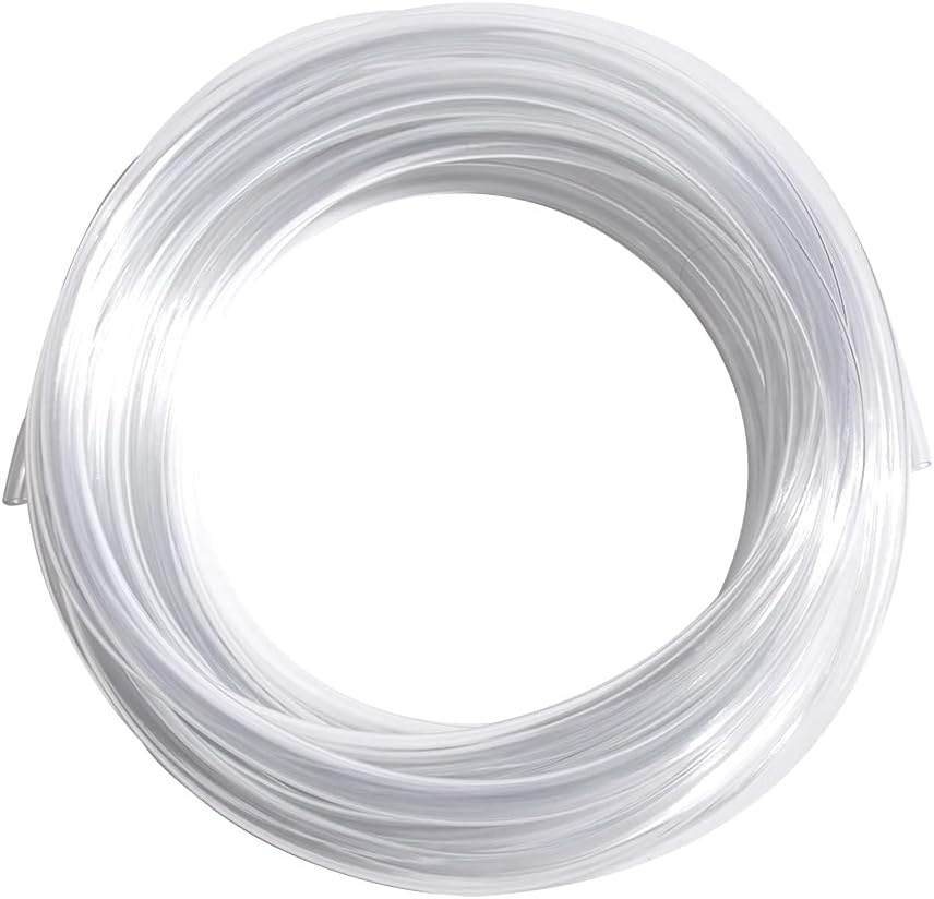 Quickun Industrial Grade Plastic PVC Vinyl Tubing, 1" ID x 1-1/16" OD Clear Tube BPA Free Heavy Duty, 32.8FT
