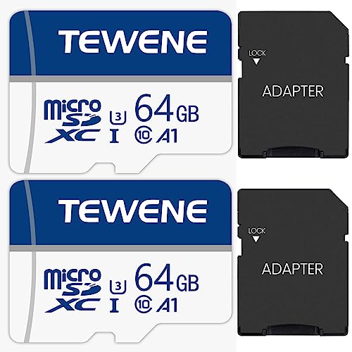TEWENE TFJ[h 64GB 2Zbg [J[h }CNJ[h \  Class10 A1 Ki UHS-I U3 eʊg ϒቷ/ύ h X ]