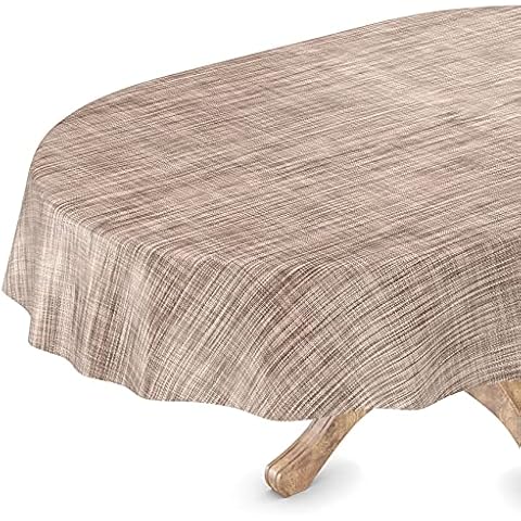 Mantel de hule lavable ovalado Cover