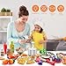 Kidsciety Pretend Play Accessories - 52pc Kids Kitchen Playset with Play Food, Stainless Steel Cookware, Toys Pots and Pans, Toddler Kitchen Set with Cuttable Toy Food - Boys and Girls Gift