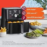 Instant Pot Vortex 6QT XL Air Fryer, 4-in-1 Functions that Crisps, Roasts, Reheats, Bakes for Quick Easy Meals, 100+ In-App Recipes, is Dishwasher-Safe, from the Makers of Instant Pot, Black