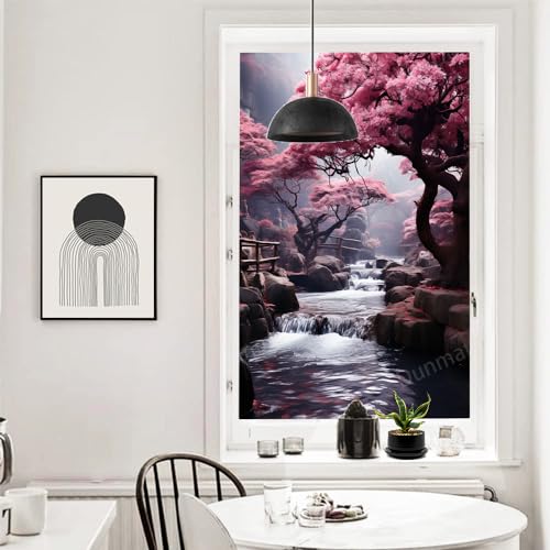 Vinilo decorativo ventana privacidad con diseño artístico miniatura 5