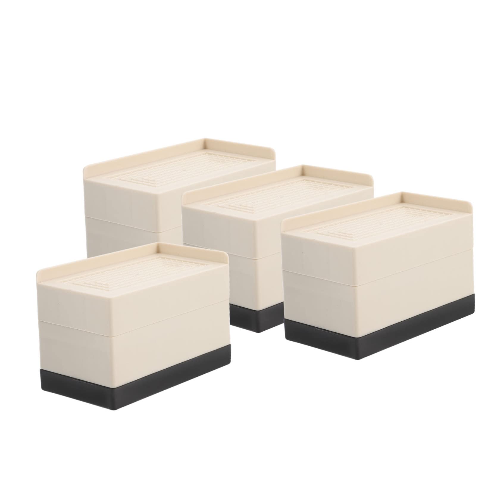 OUNONA 4Pcs Heavy Duty Sofa Risers TPU Furniture Height Extenders for Bed Couch Table Chair Slip Scratch Resistant Design for Cleaning Stability