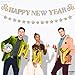 KatchOn, Glitter Happy New Year Banner - 10 Feet, No DIY | NYE Party Supplies 2026 for Happy New Years Decorations 2026 | NYE Decorations 2026 | Happy New Year Sign for Decoration