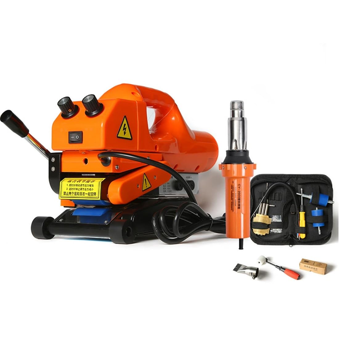 Zgrzewarka na gorąco, automatyczna spawarka 1100 W do materiałów topliwych geomembrany, PVC, PE, EVA, HDPE i PP, idealna do profesjonalnego użytku
