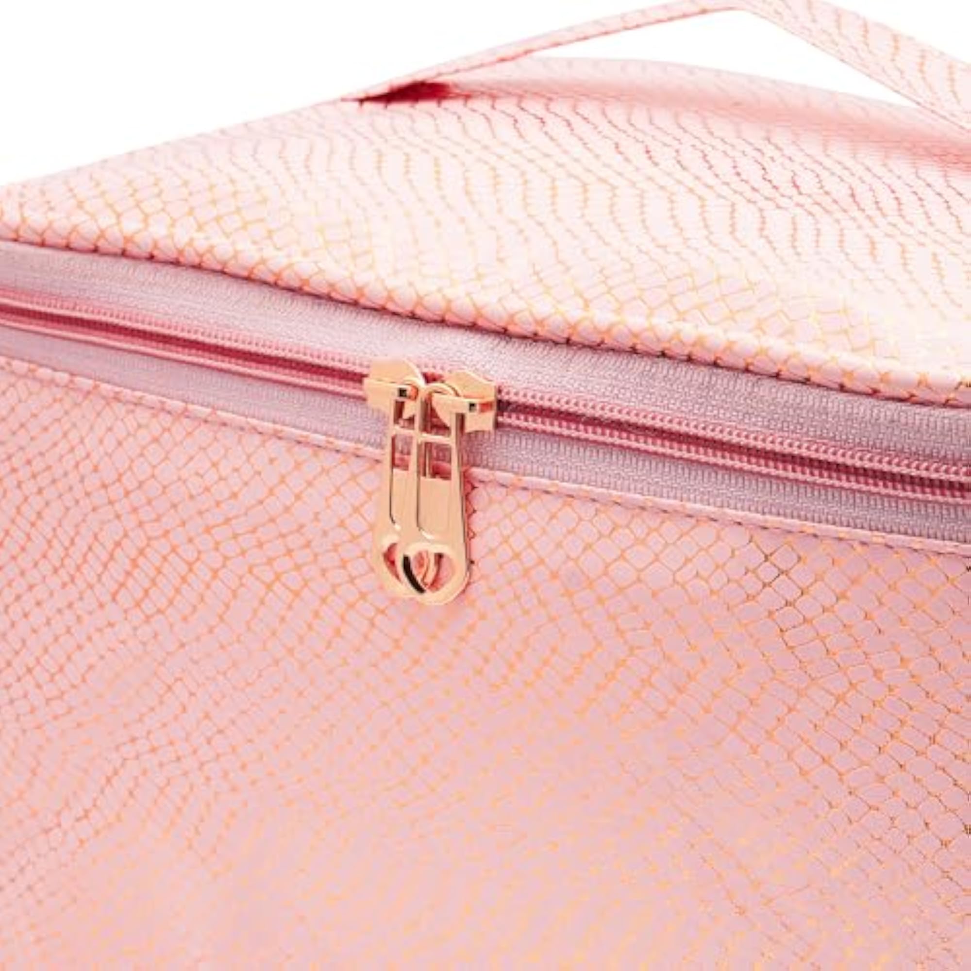 Women's Spacious PU Leather Cosmetic Bag, Waterproof