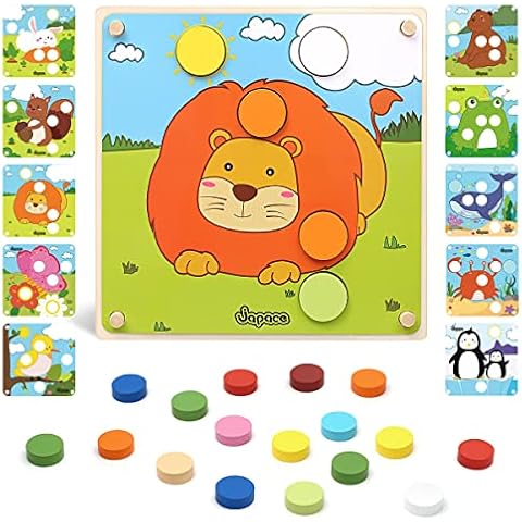 Japace Puzzle Bebe, Puzzle de Madera para Emparejar Colores Cover