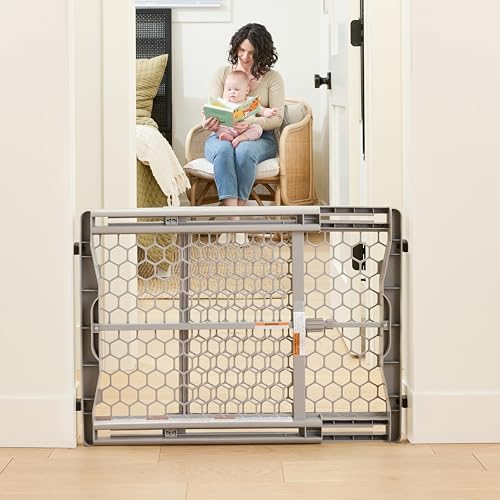 Regalo Easy Fit Plastic Adjustable Extra Wide Baby Gate, Award Winning Brand, 23 Inches Tall, Fits Openings Between 28 to 42 Inches, Pressure Mounted - Image 6