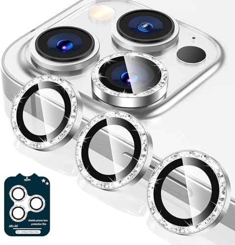 Image of Diamond Mobile Camera Lens Protector Compatible for iPhone 16 Pro & iPhone 16 Pro Max Grey