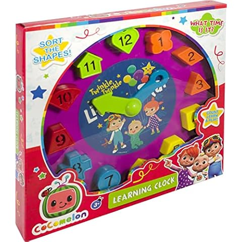 CoComelon 5060573543644 Learning Clock Toy, Multicolour Cover
