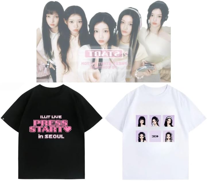 Amazon.co.jp: [百合] ILLIT グッズ Tシャツ 半袖 2026 ソウルコン