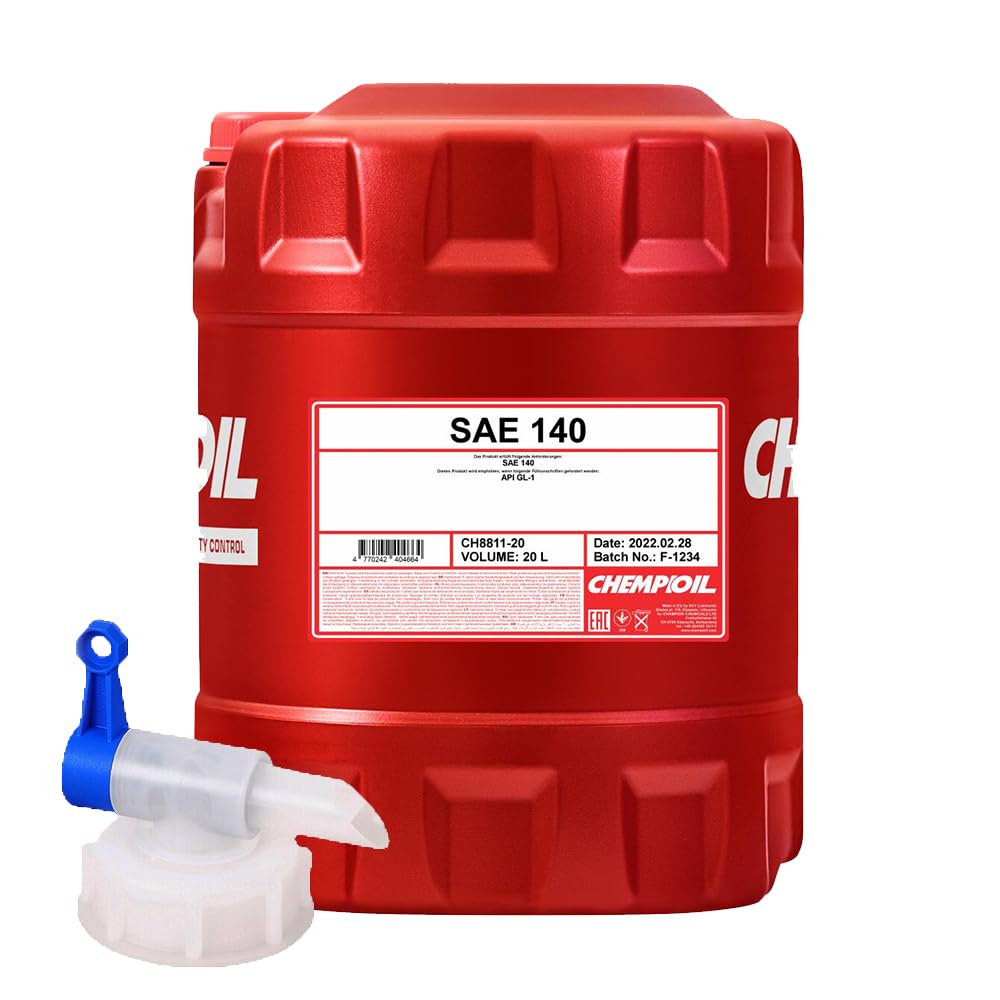 20L +Auslaufhahn CHEMPIOIL 8811 SAE 140 GL-1 Getriebeöl