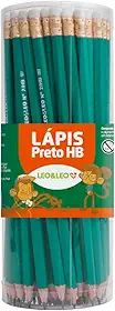 LAPIS GRAFITE HB RESINA VERDE SEXTAVADO/BORR.POTE/72 UND LEOELEO