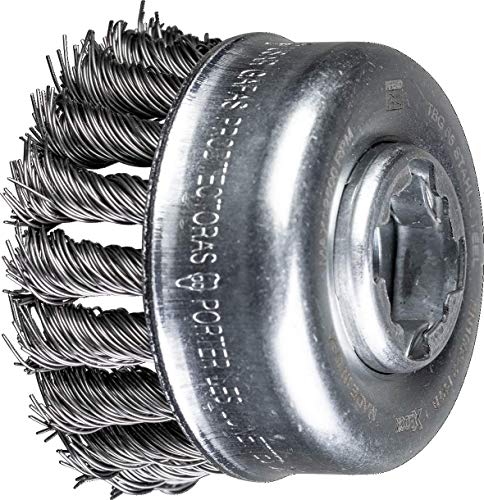 Image of PFERD 43305026 Cup Brush, Diameter 65 mm, Braided 0.50 mm Steel Wire, X-Lock Attachment, for Quick and Comfortable Tool Change