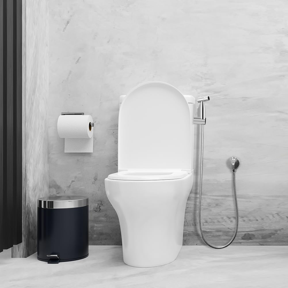 HOTUT Pulverizador para bidé de mano, Grifo para WC de Mano, Ducha Bidet Acero Inoxidable, Ducha Bidet para WC, Adecuado para Limpieza de Inodoros, Limpieza de Mascotas, Higiene Personal