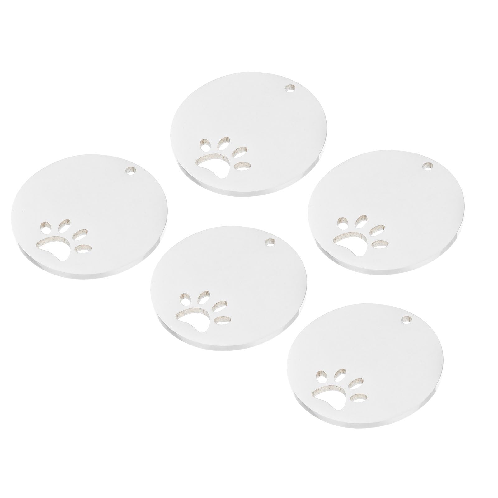 MECCANIXITY Metal Dog Paw Tags Stamping, 1.18