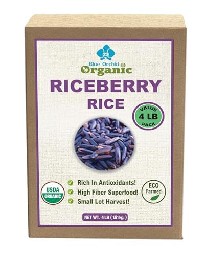 Organic Riceberry Rice - Purple Thai Black Jasmine Rice -